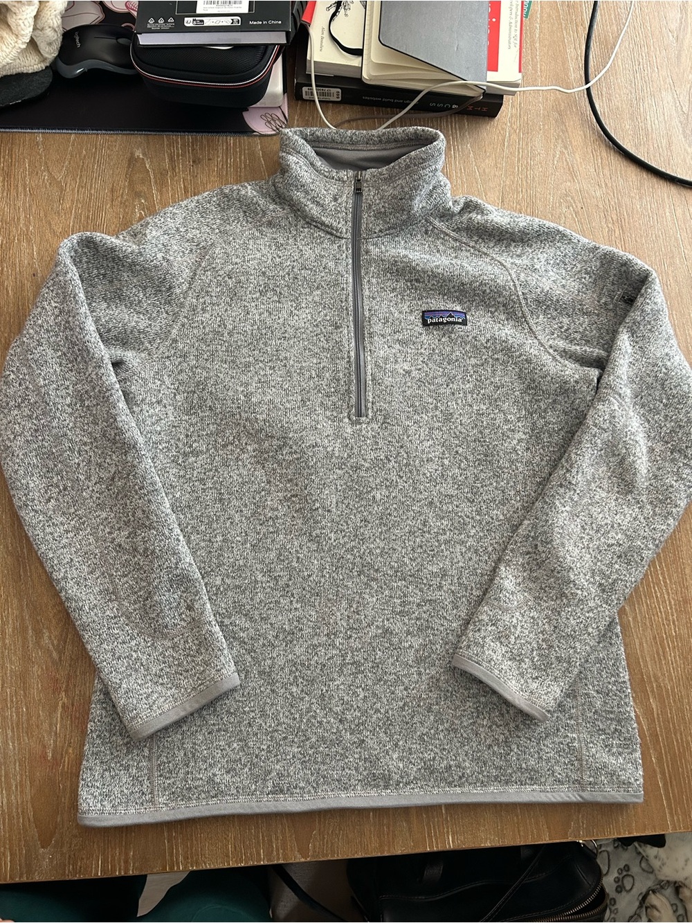 Patagonia Women’s Grey 1/4 Zip Fleece Pullover